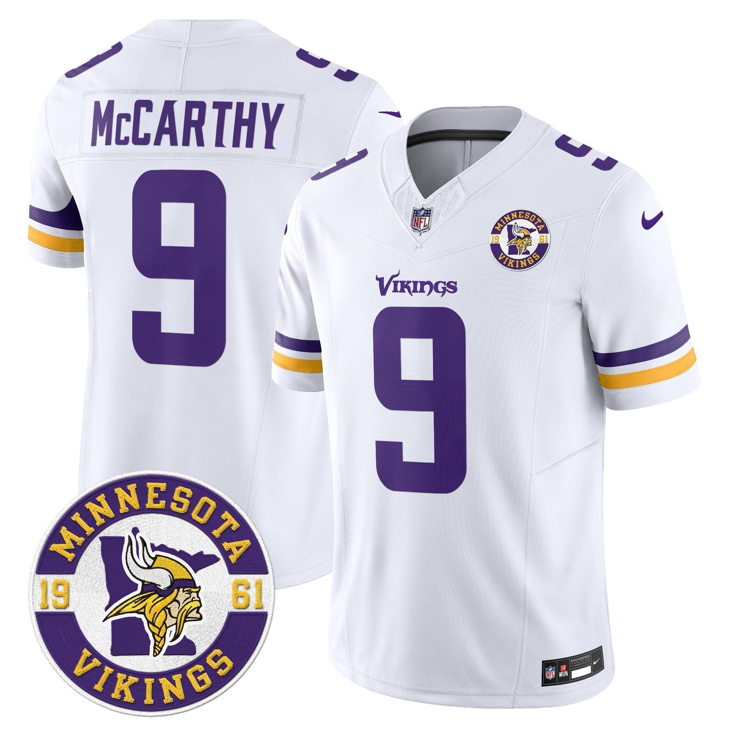 MIN King Of The North Patch Vapor Limited Jersey - Est. 1961 Patch - All Stitched-DTD