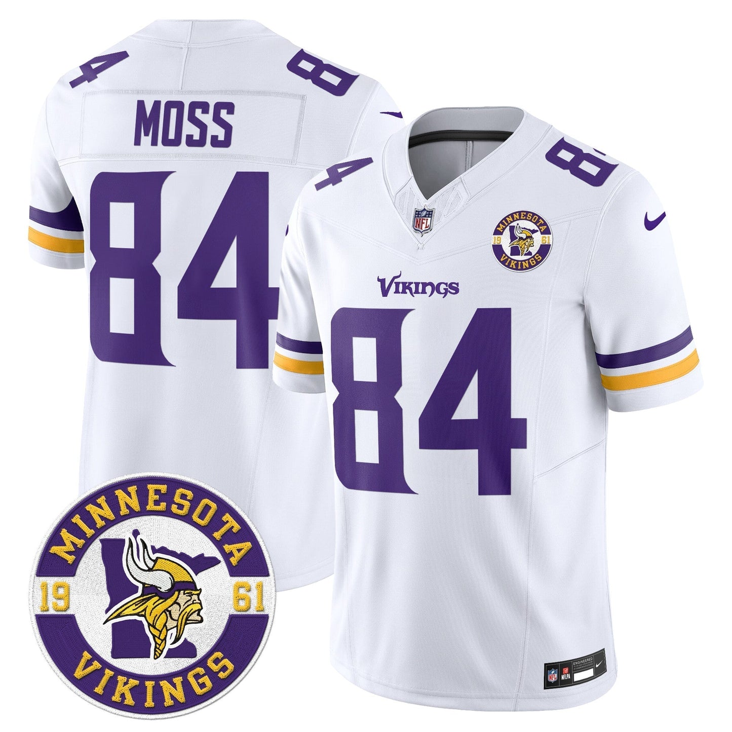 MIN King Of The North Patch Vapor Limited Jersey - Est. 1961 Patch - All Stitched-DTD