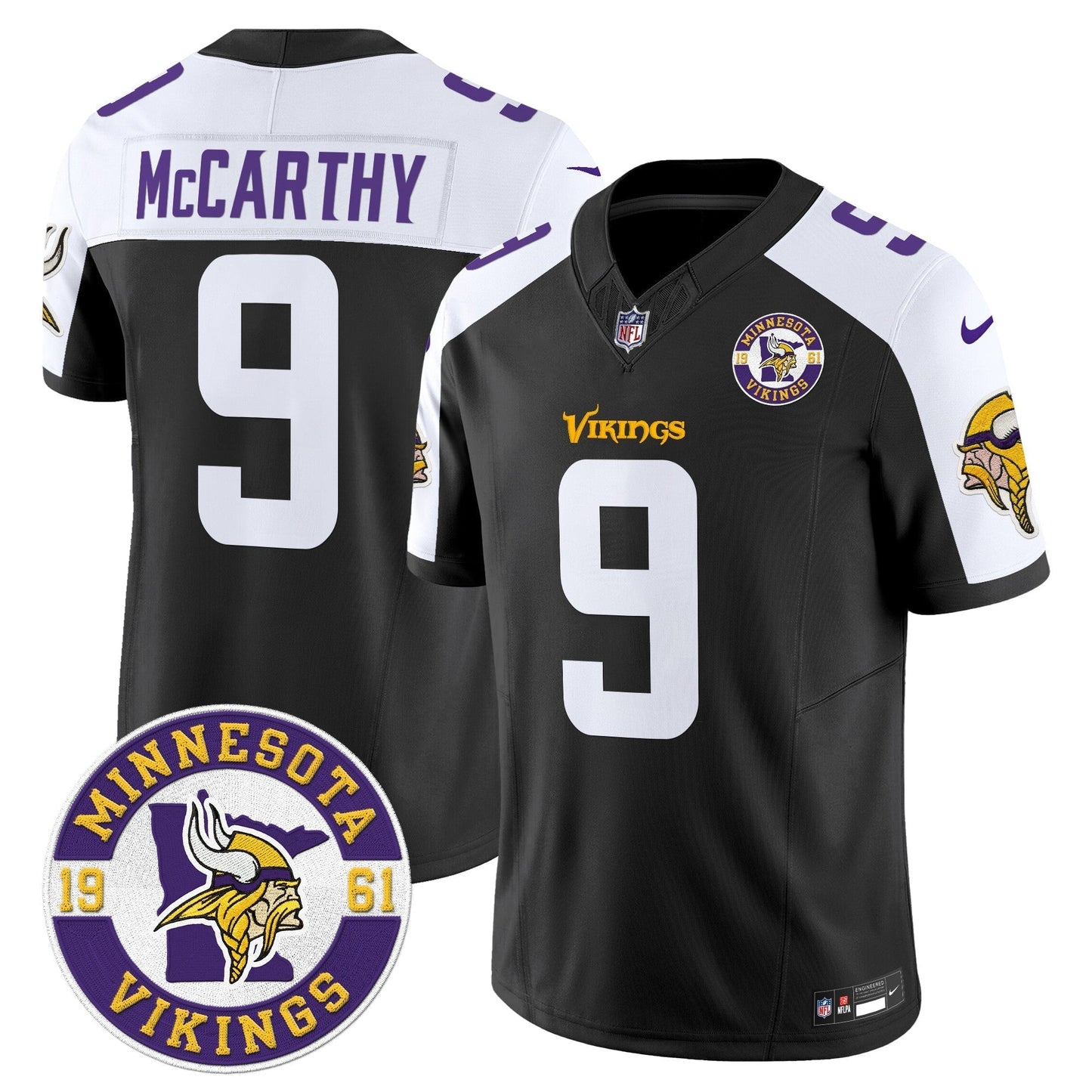 MIN King Of The North Patch Vapor Limited Jersey - Est. 1961 Patch - All Stitched-DTD