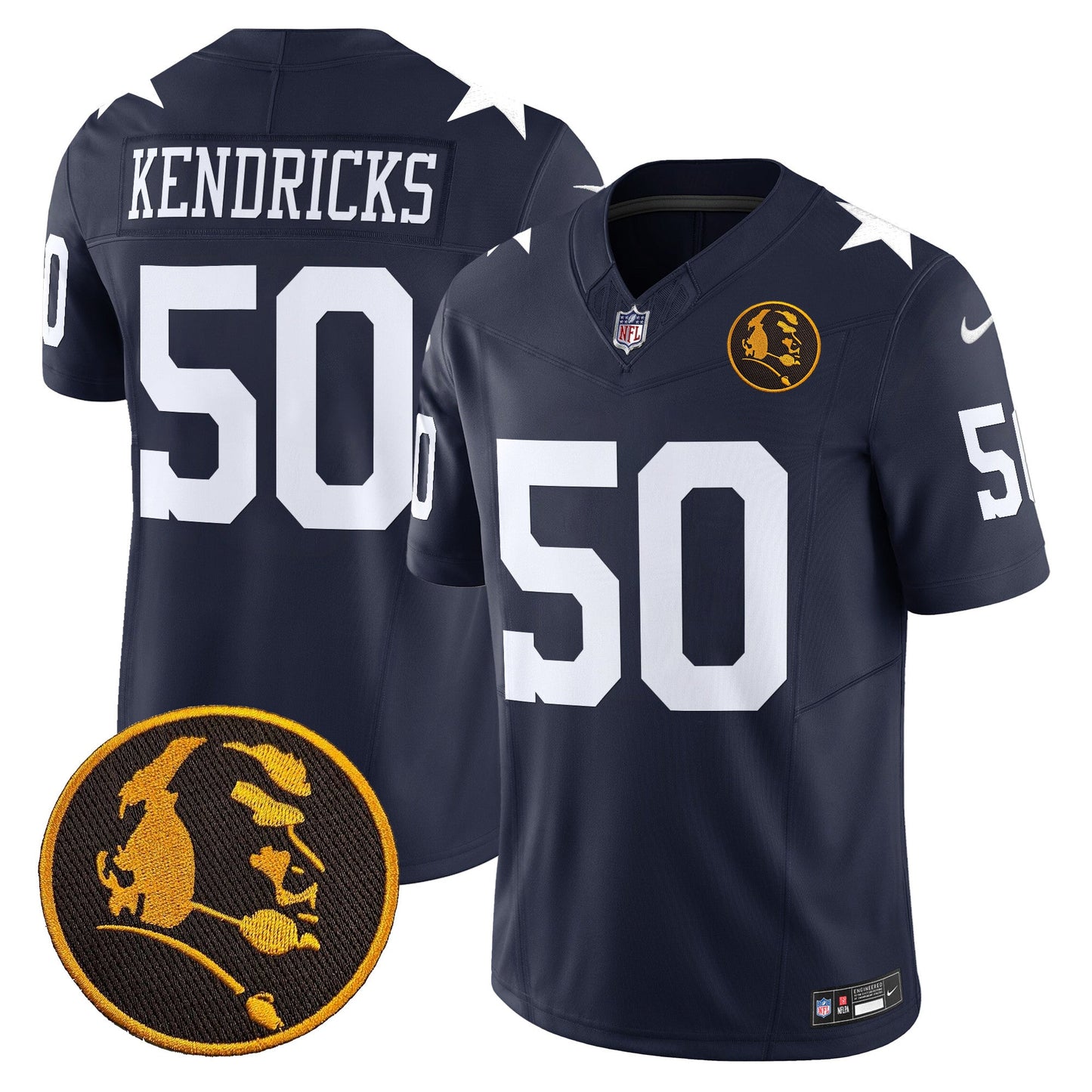 Men's Cowboys Texas & John Madden Patch Vapor Limited Jersey V2 - All Stitched
