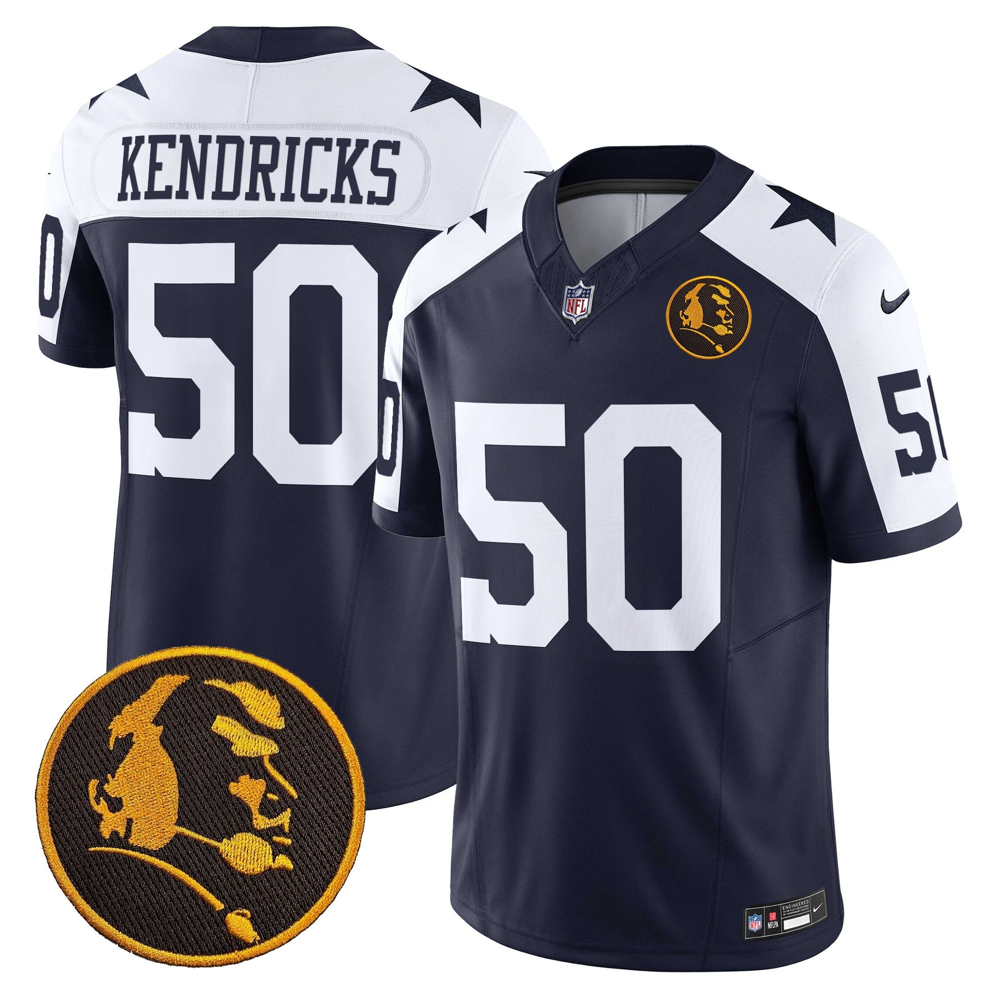 Men's Cowboys Texas & John Madden Patch Vapor Limited Jersey V2 - All Stitched