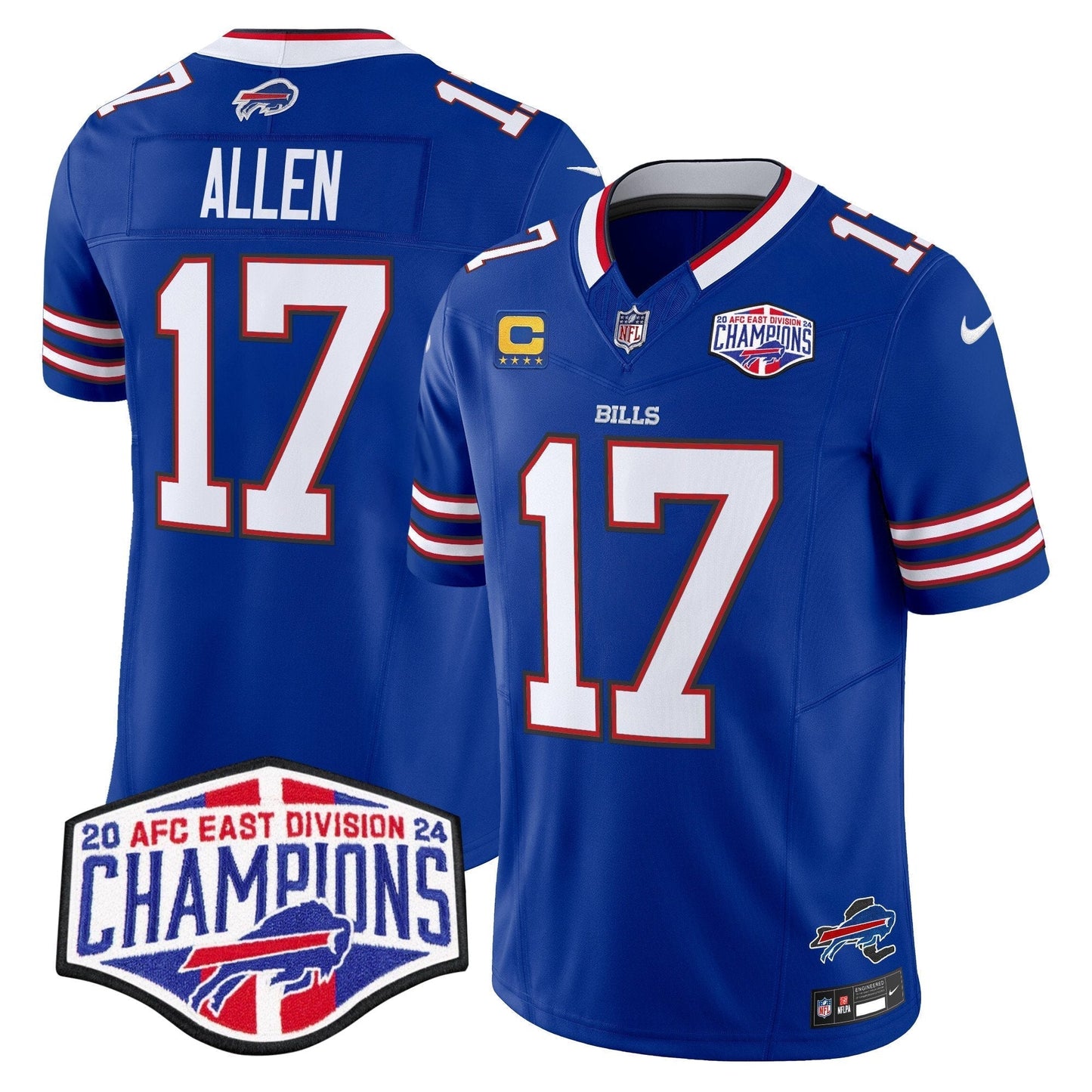 Bills 2024 AFC East Division Champions Vapor Limited Jersey - All Stitched-DTD
