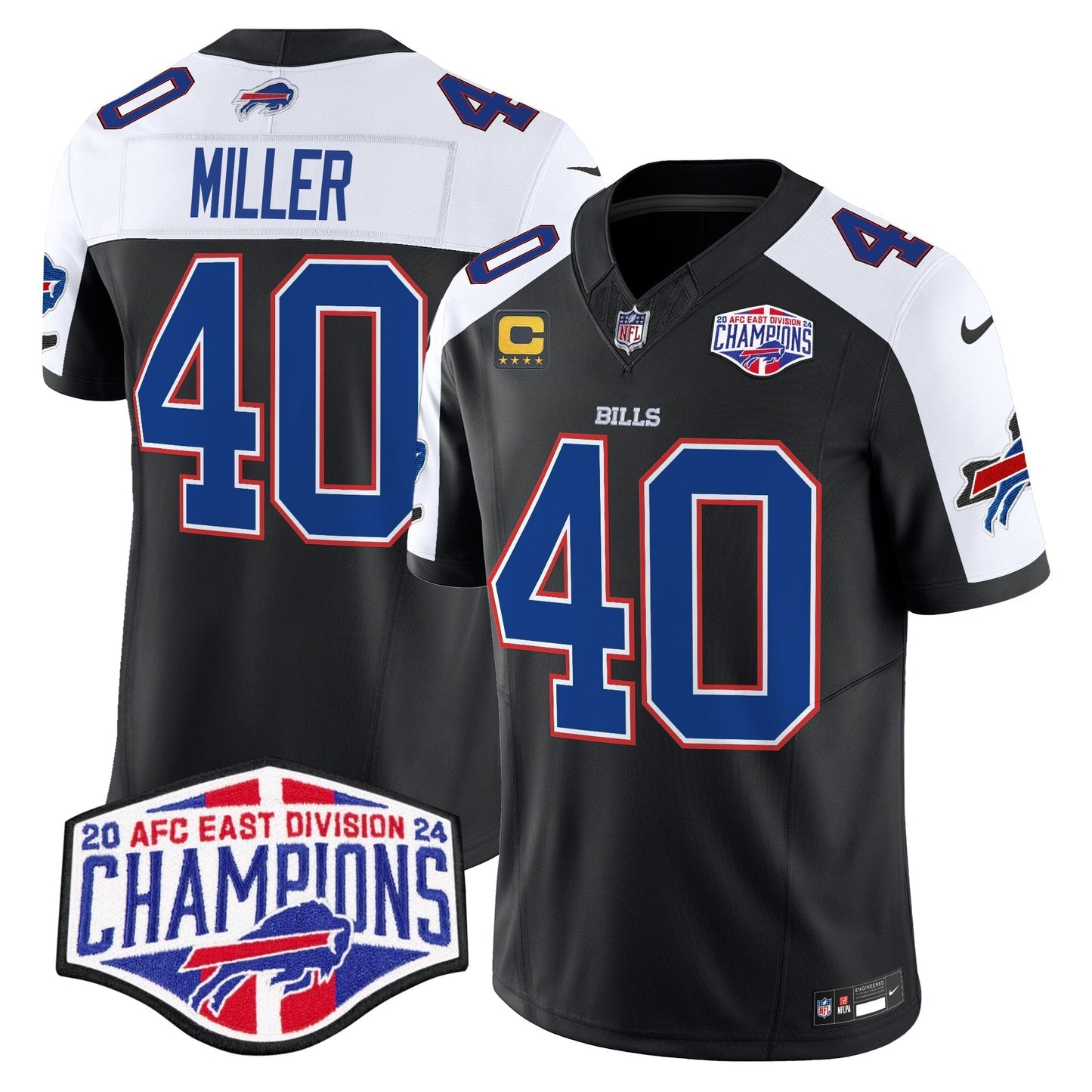 Bills 2024 AFC East Division Champions Vapor Limited Jersey - All Stitched-DTD
