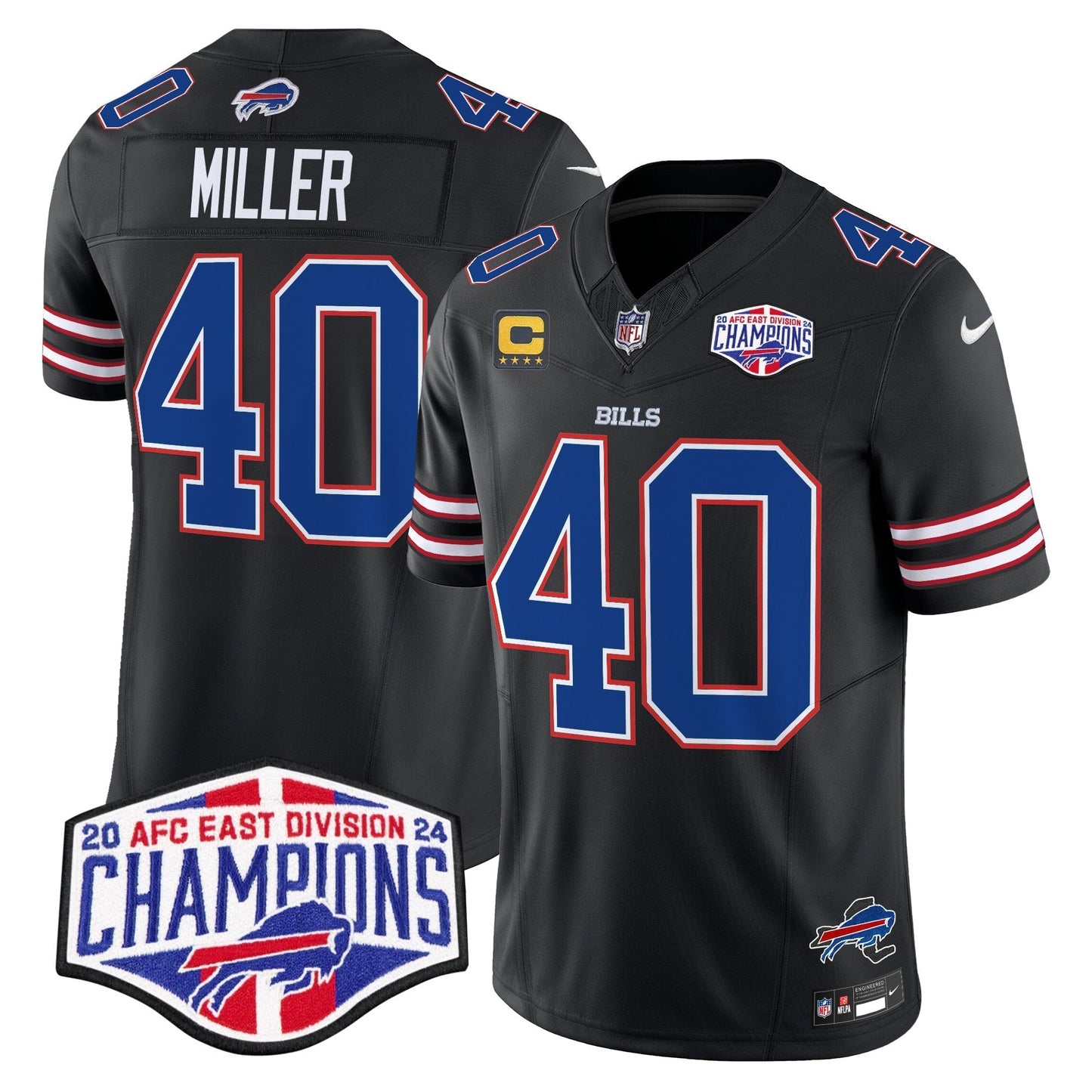 Bills 2024 AFC East Division Champions Vapor Limited Jersey - All Stitched-DTD