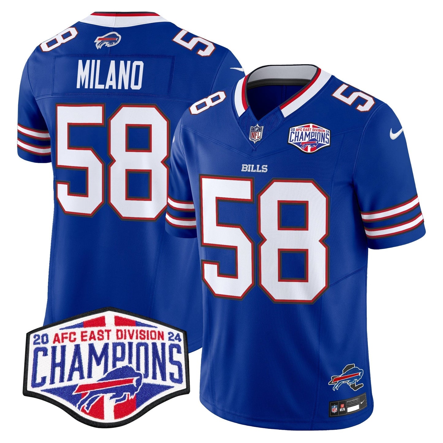 Bills 2024 AFC East Division Champions Vapor Limited Jersey - All Stitched-DTD