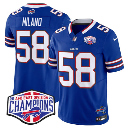 Bills 2024 AFC East Division Champions Vapor Limited Jersey - All Stitched-DTD