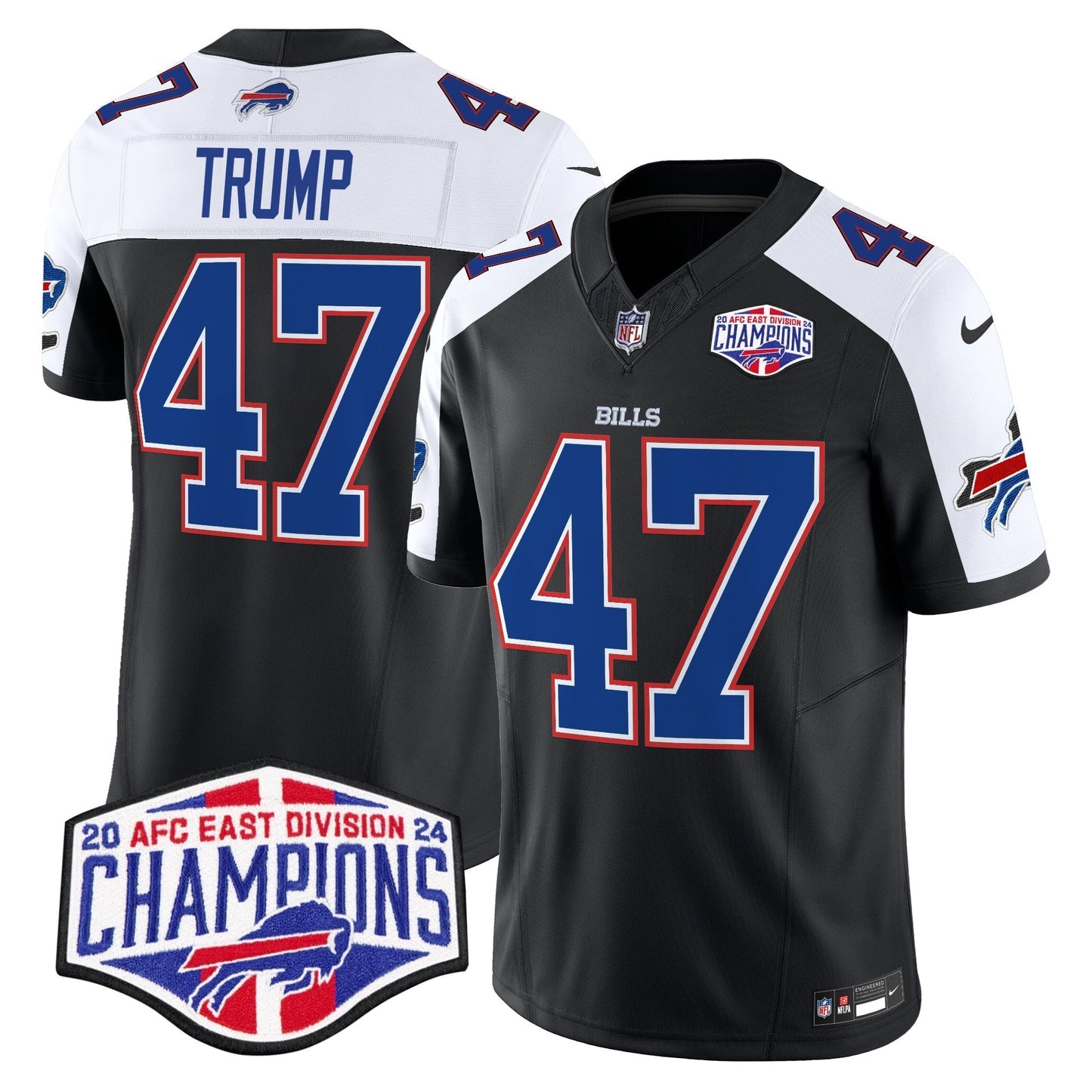 Bills 2024 AFC East Division Champions Vapor Limited Jersey - All Stitched-DTD