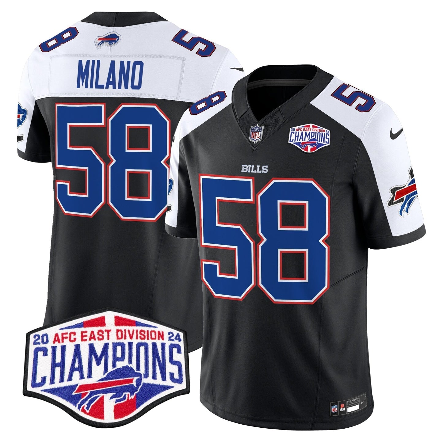 Bills 2024 AFC East Division Champions Vapor Limited Jersey - All Stitched-DTD