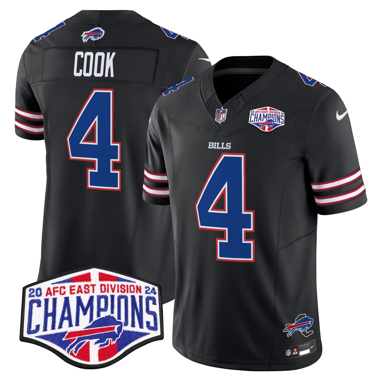 Bills 2024 AFC East Division Champions Vapor Limited Jersey - All Stitched-DTD