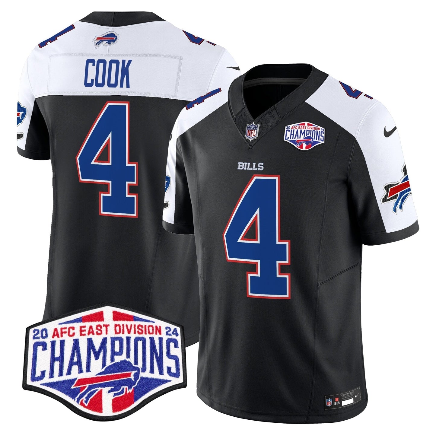 Bills 2024 AFC East Division Champions Vapor Limited Jersey - All Stitched-DTD