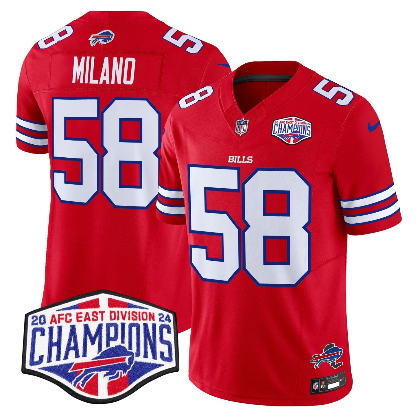 Bills 2024 AFC East Division Champions Vapor Limited Jersey - All Stitched-DTD