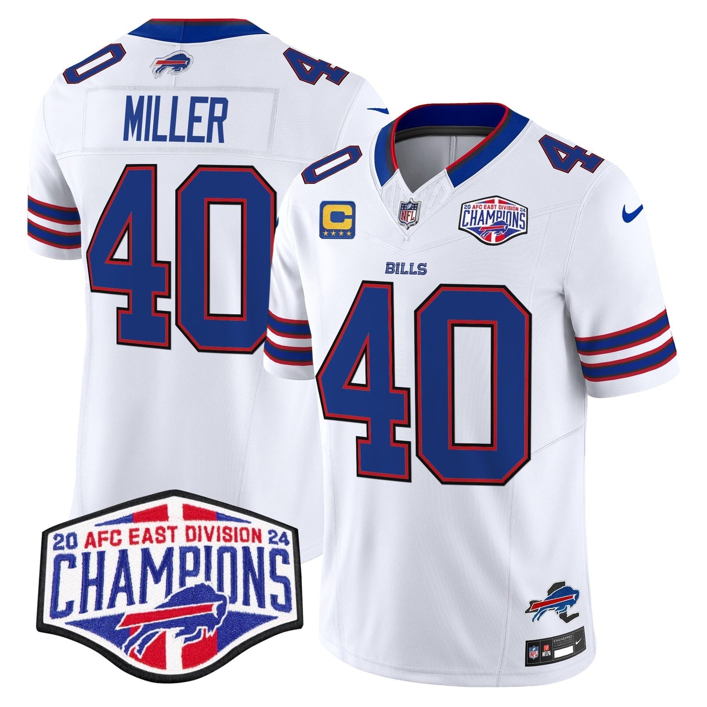 Bills 2024 AFC East Division Champions Vapor Limited Jersey - All Stitched-DTD