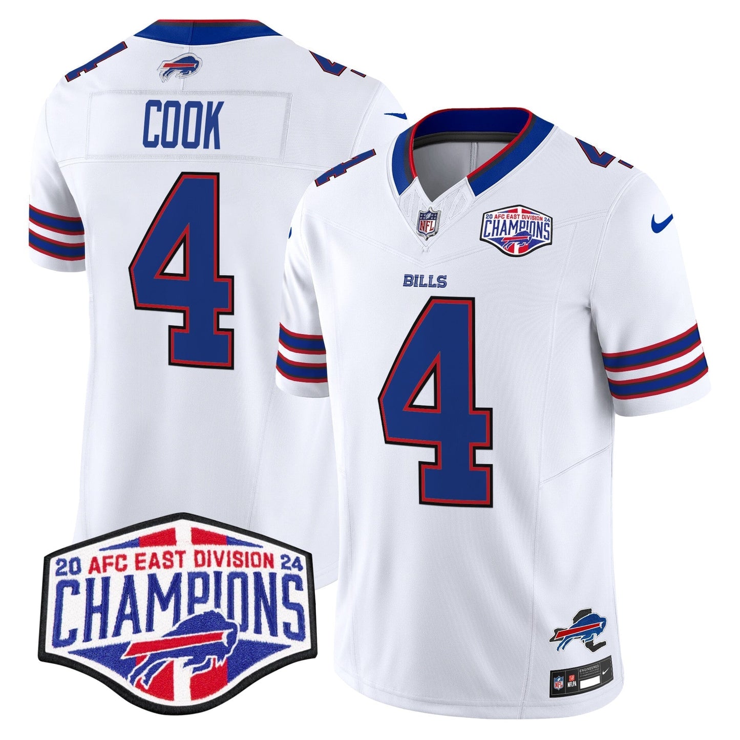 Bills 2024 AFC East Division Champions Vapor Limited Jersey - All Stitched-DTD