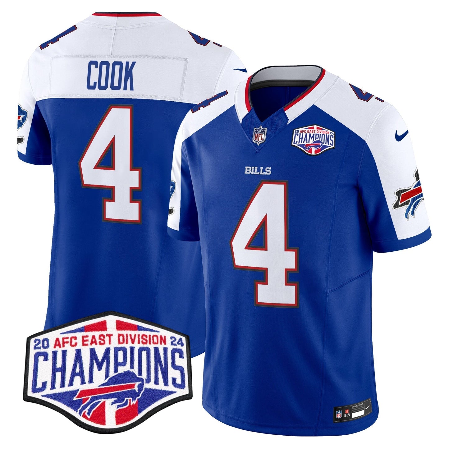 Bills 2024 AFC East Division Champions Vapor Limited Jersey - All Stitched-DTD