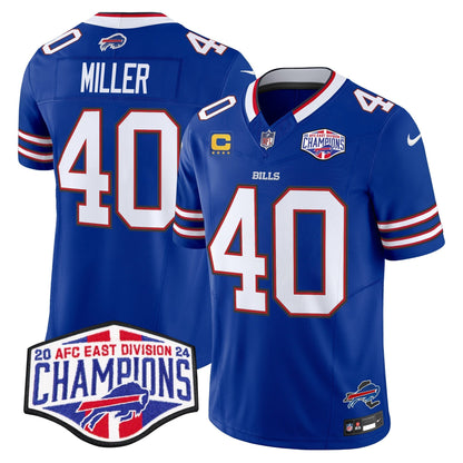 Bills 2024 AFC East Division Champions Vapor Limited Jersey - All Stitched-DTD