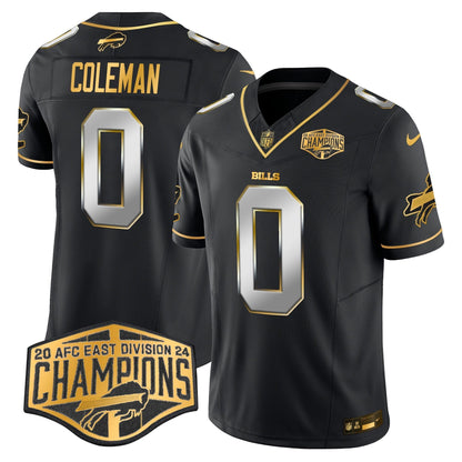 Bills 2024 AFC East Division Champions Gold Vapor Limited Jersey - All Stitched-DTD