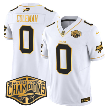 Bills 2024 AFC East Division Champions Gold Vapor Limited Jersey - All Stitched-DTD