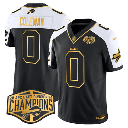 Bills 2024 AFC East Division Champions Gold Vapor Limited Jersey - All Stitched-DTD