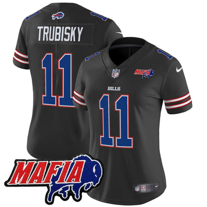 Women's BUF 2024 Bills Mafia Patch Vapor Limited Jersey - All Stitched-DTD