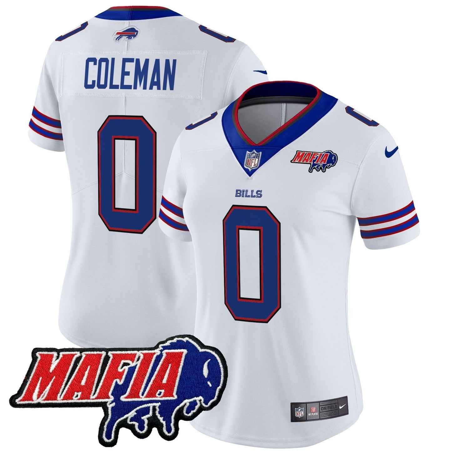 Women's BUF 2024 Bills Mafia Patch Vapor Limited Jersey - All Stitched-DTD
