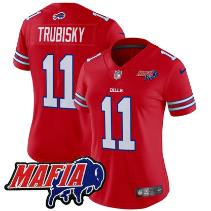Women's BUF 2024 Bills Mafia Patch Vapor Limited Jersey - All Stitched-DTD