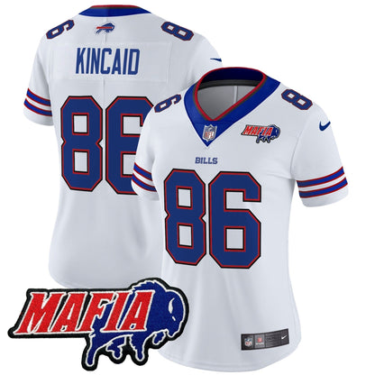 Women's BUF 2024 Bills Mafia Patch Vapor Limited Jersey - All Stitched-DTD