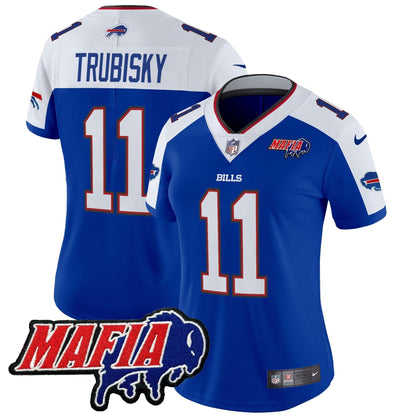 Women's BUF 2024 Bills Mafia Patch Vapor Limited Jersey - All Stitched-DTD