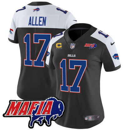 Women's BUF 2024 Bills Mafia Patch Vapor Limited Jersey - All Stitched-DTD