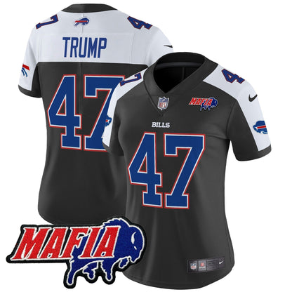 Women's BUF 2024 Bills Mafia Patch Vapor Limited Jersey - All Stitched-DTD