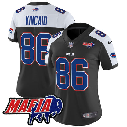 Women's BUF 2024 Bills Mafia Patch Vapor Limited Jersey - All Stitched-DTD