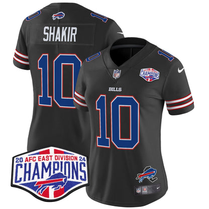 Women's Bills 2024 AFC East Division Champions Vapor Limited Jersey - All Stitched-DTD