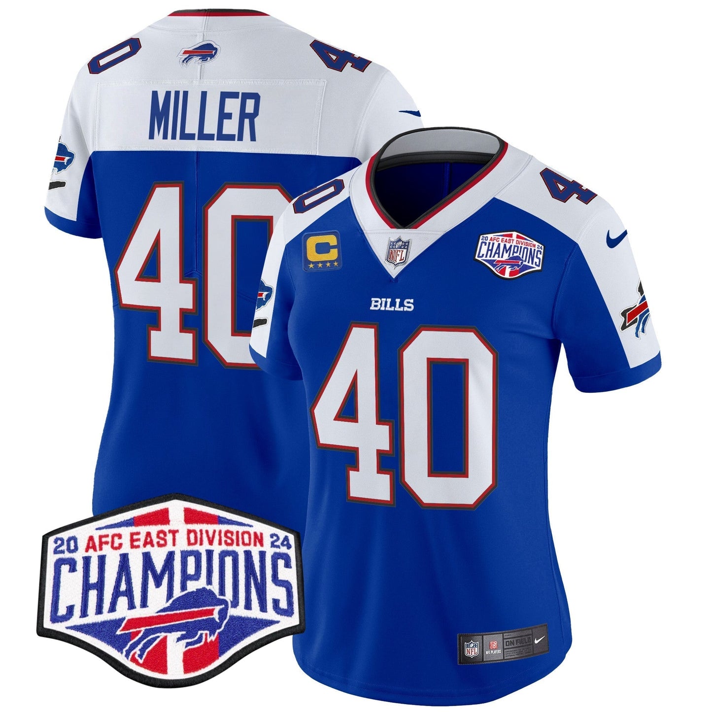 Women's Bills 2024 AFC East Division Champions Vapor Limited Jersey - All Stitched-DTD