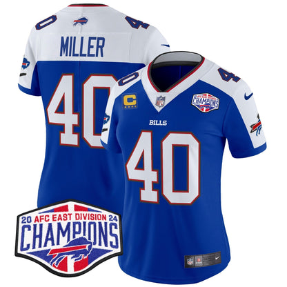 Women's Bills 2024 AFC East Division Champions Vapor Limited Jersey - All Stitched-DTD