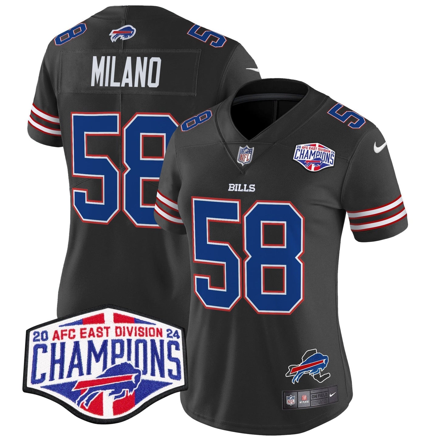 Women's Bills 2024 AFC East Division Champions Vapor Limited Jersey - All Stitched-DTD