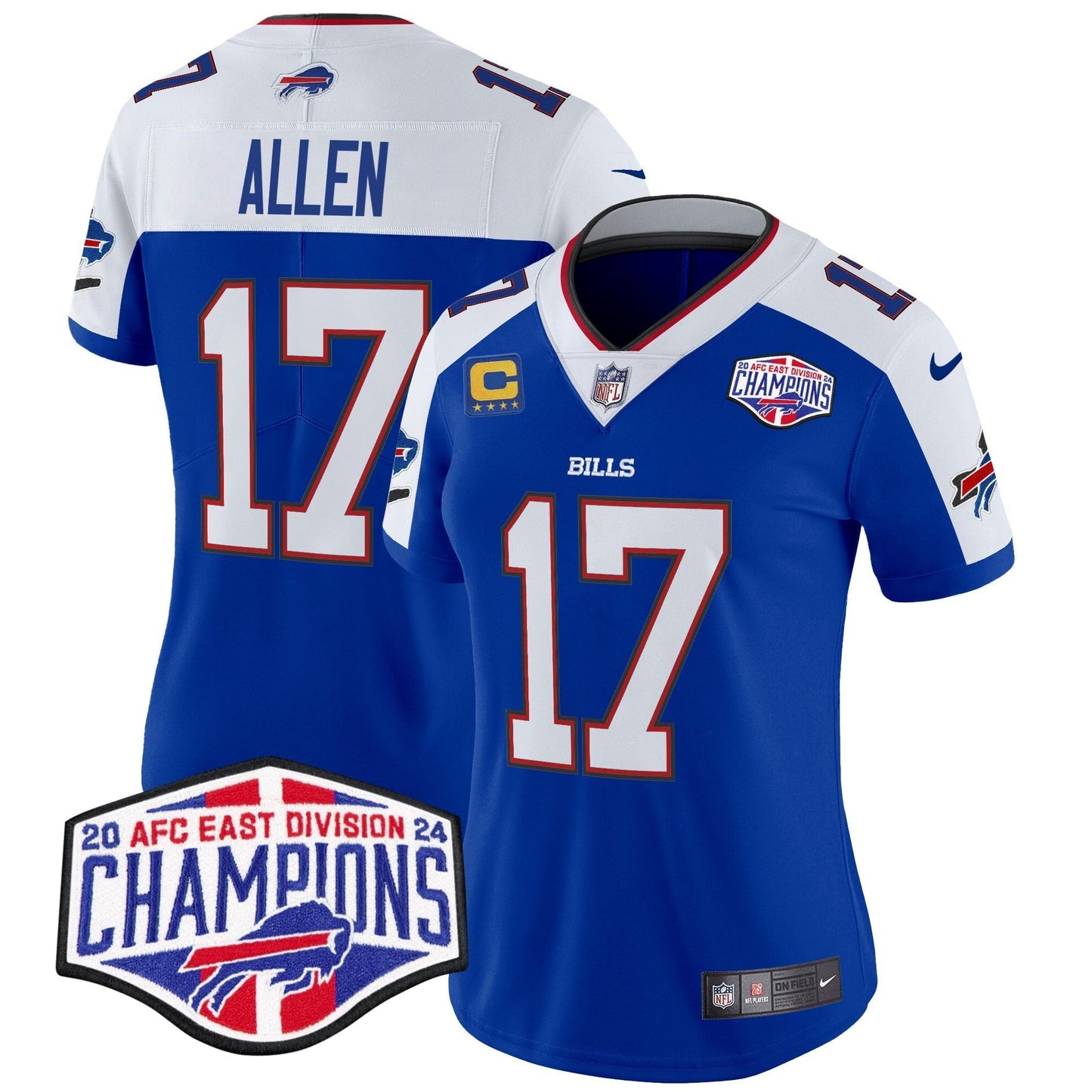 Women's Bills 2024 AFC East Division Champions Vapor Limited Jersey - All Stitched-DTD