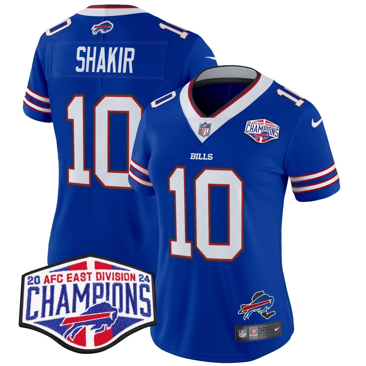 Women's Bills 2024 AFC East Division Champions Vapor Limited Jersey - All Stitched-DTD