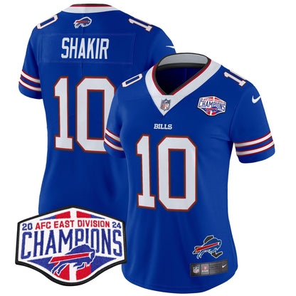 Women's Bills 2024 AFC East Division Champions Vapor Limited Jersey - All Stitched-DTD
