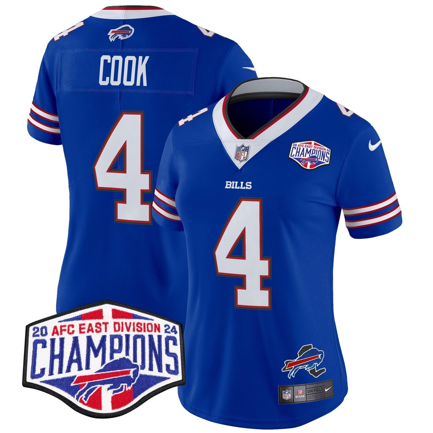 Women's Bills 2024 AFC East Division Champions Vapor Limited Jersey - All Stitched-DTD