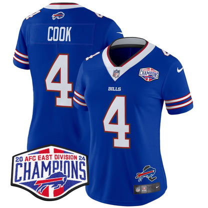 Women's Bills 2024 AFC East Division Champions Vapor Limited Jersey - All Stitched-DTD