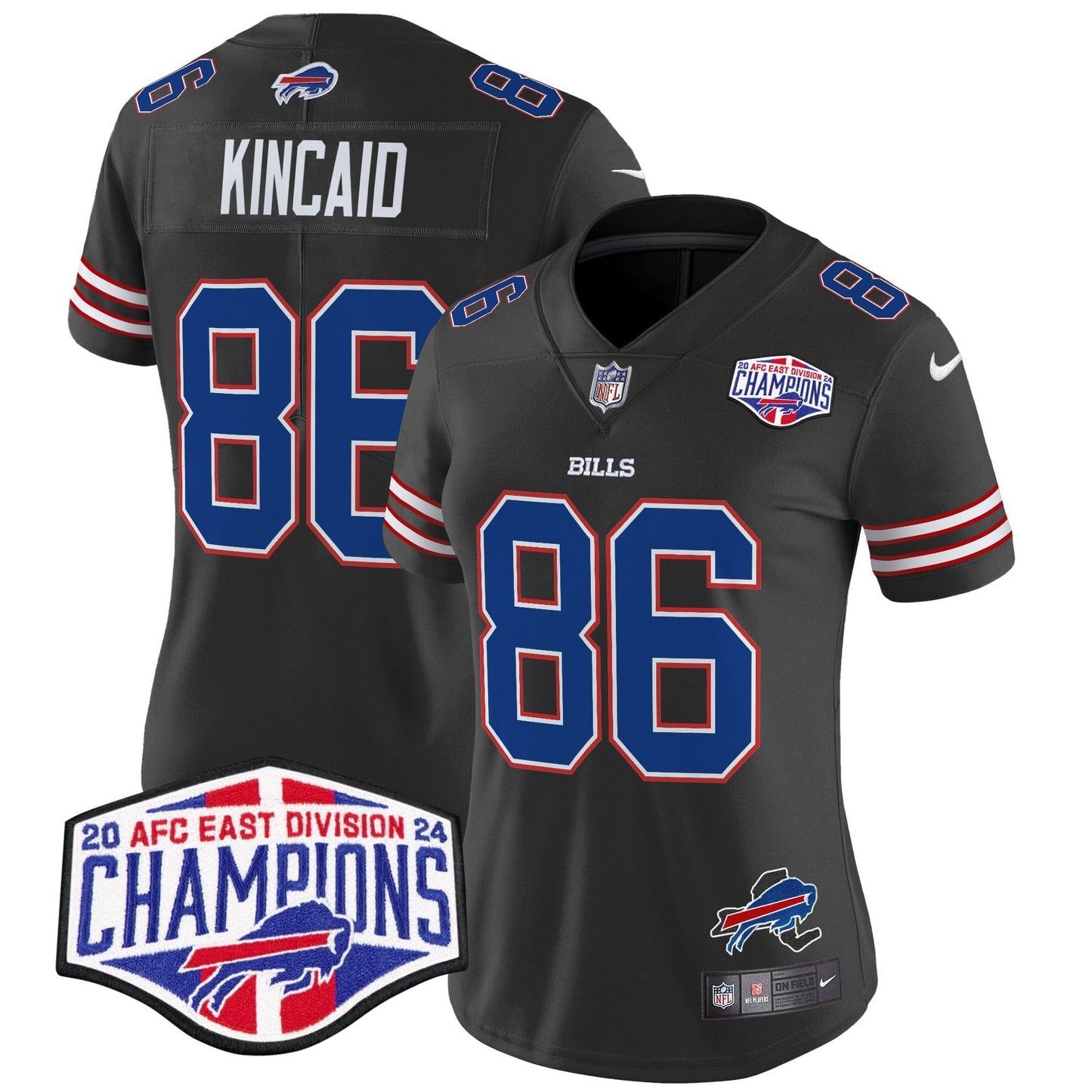 Women's Bills 2024 AFC East Division Champions Vapor Limited Jersey - All Stitched-DTD