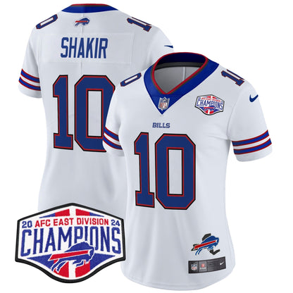 Women's Bills 2024 AFC East Division Champions Vapor Limited Jersey - All Stitched-DTD