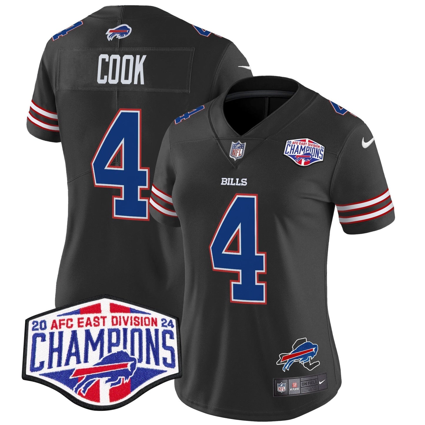 Women's Bills 2024 AFC East Division Champions Vapor Limited Jersey - All Stitched-DTD