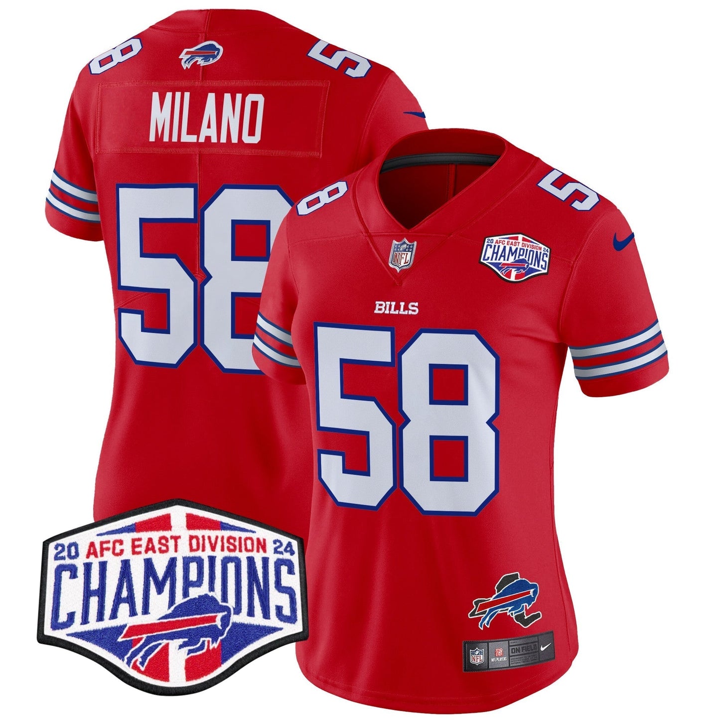 Women's Bills 2024 AFC East Division Champions Vapor Limited Jersey - All Stitched-DTD