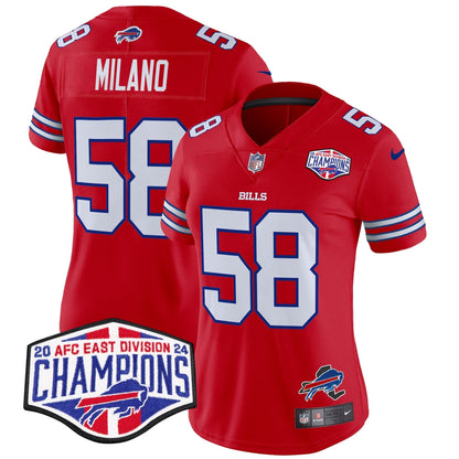 Women's Bills 2024 AFC East Division Champions Vapor Limited Jersey - All Stitched-DTD