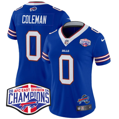 Women's Bills 2024 AFC East Division Champions Vapor Limited Jersey - All Stitched-DTD
