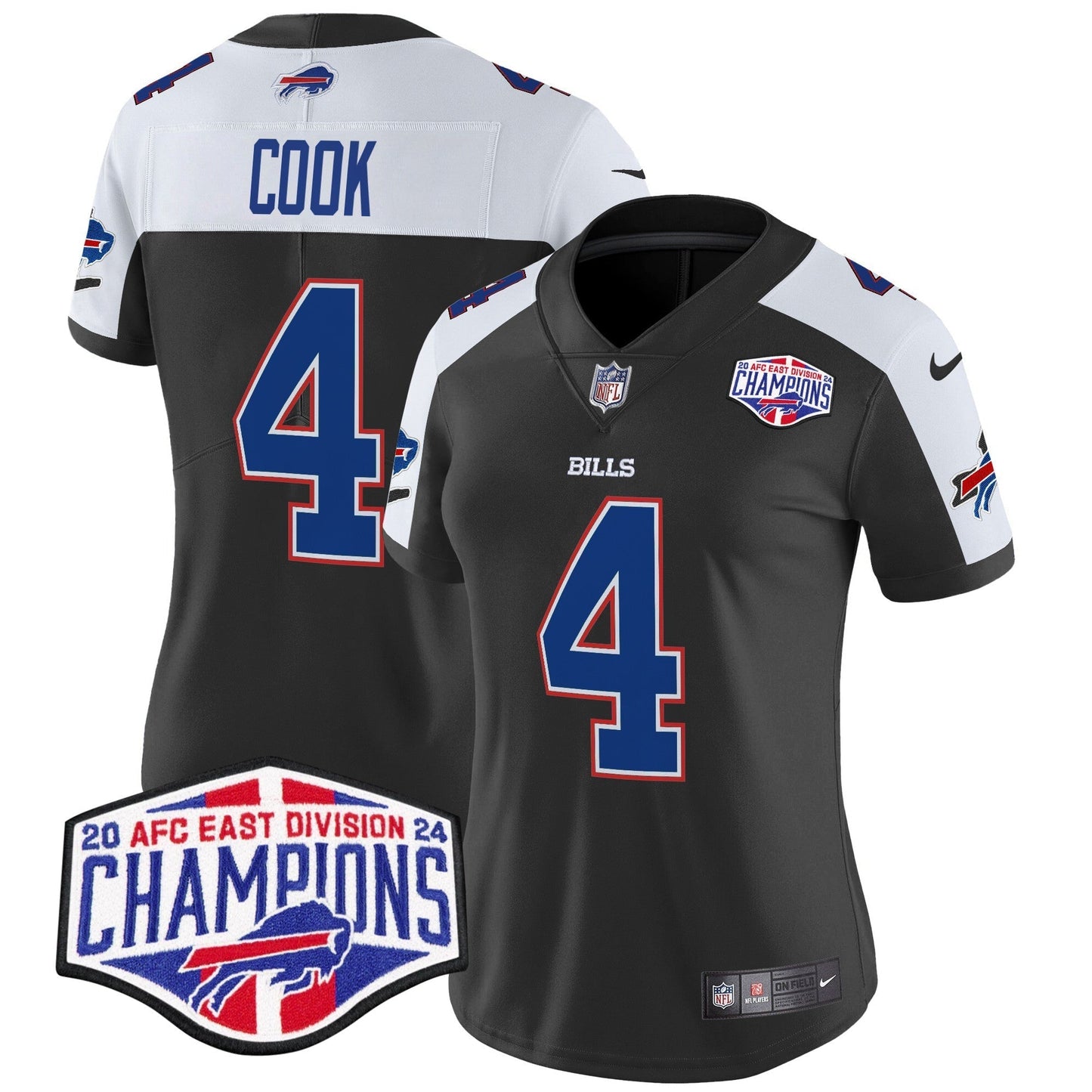 Women's Bills 2024 AFC East Division Champions Vapor Limited Jersey - All Stitched-DTD