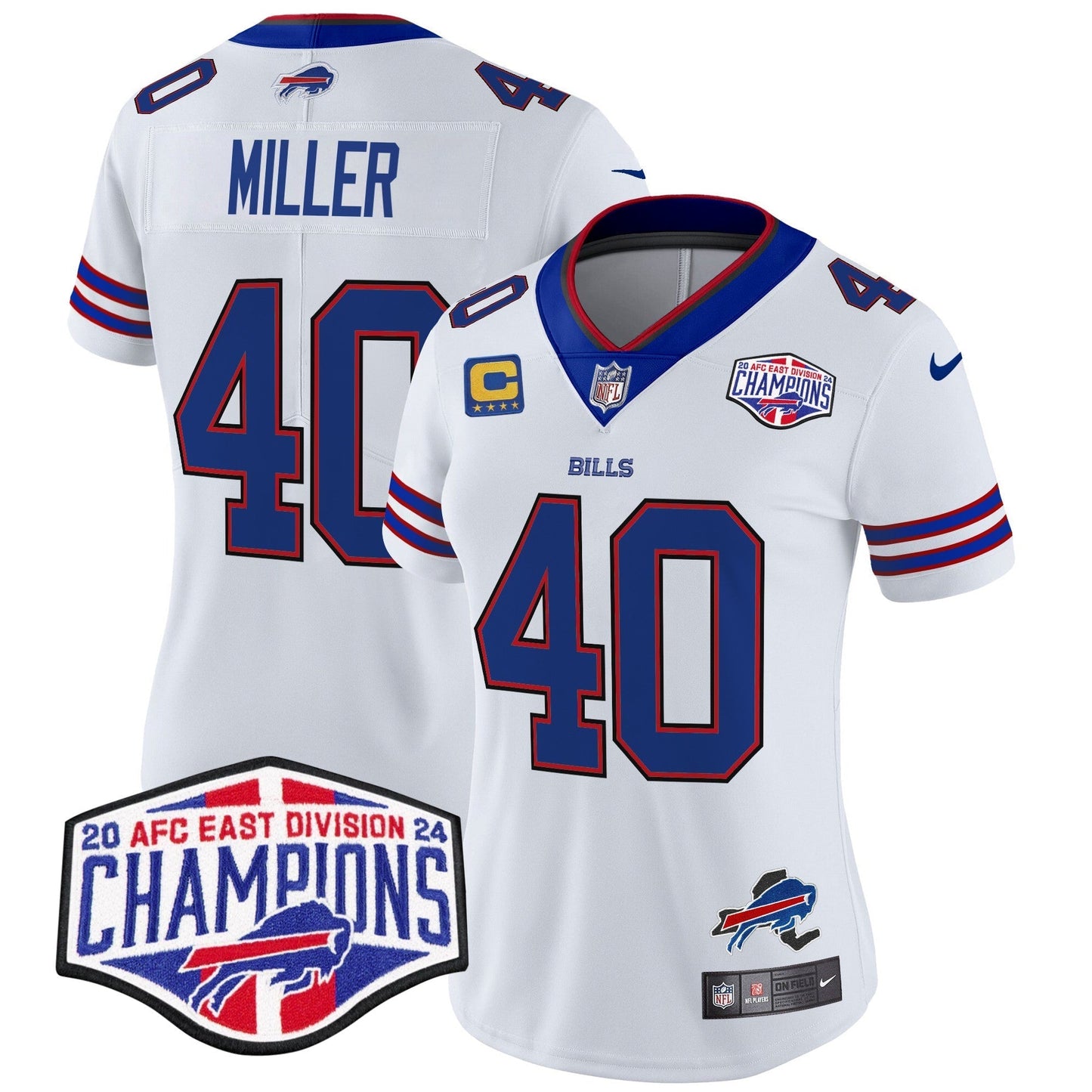 Women's Bills 2024 AFC East Division Champions Vapor Limited Jersey - All Stitched-DTD