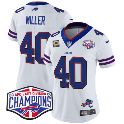 Women's Bills 2024 AFC East Division Champions Vapor Limited Jersey - All Stitched-DTD