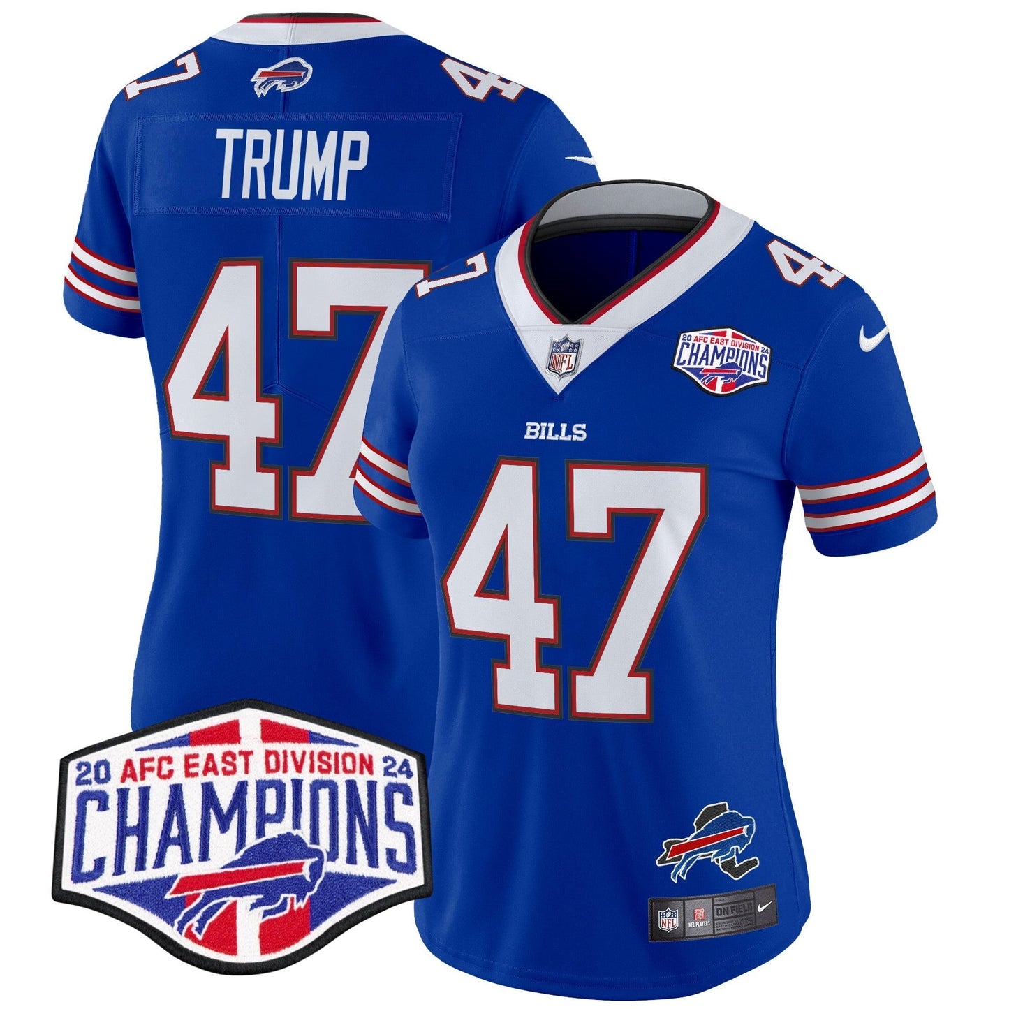 Women's Bills 2024 AFC East Division Champions Vapor Limited Jersey - All Stitched-DTD
