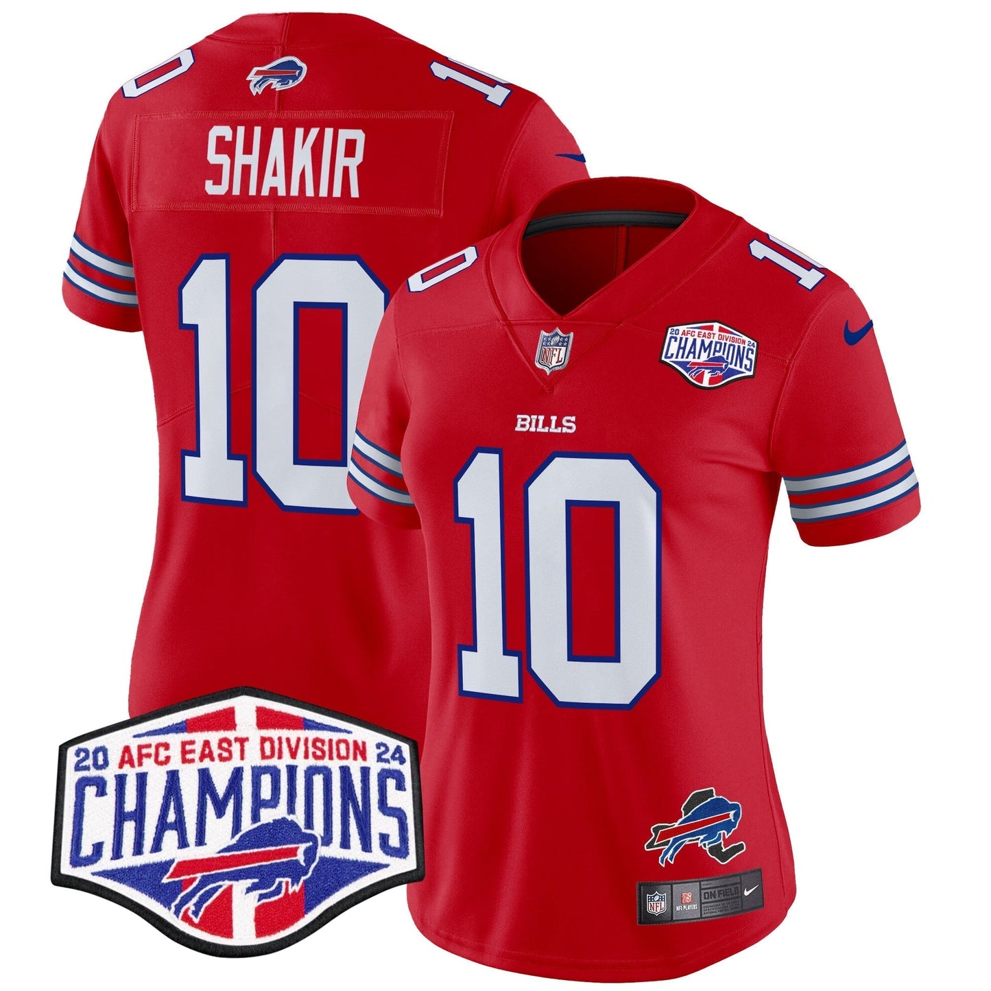Women's Bills 2024 AFC East Division Champions Vapor Limited Jersey - All Stitched-DTD